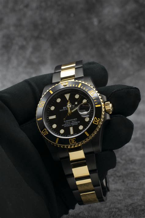 rolex black and dark gold|14k gold rolex watch.